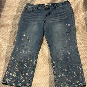Code Bleu Blue Floral Women's Jeans